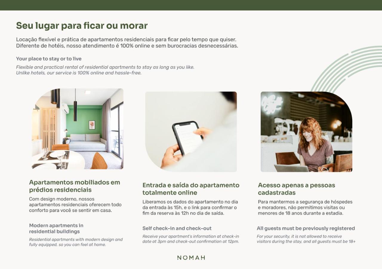 Ferienwohnung Nomah - Aptos Por Temporada Na Liberdade São Paulo Exterior foto